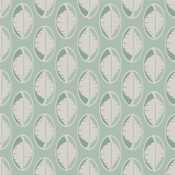 Leaves Drop Wallpaper (olive-green-vintage) by ATADesigns