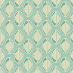 Leaves Drop Wallpaper (pale-green-blue) by ATADesigns