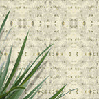 Leafy Wallpaper (cream) by ATADesigns