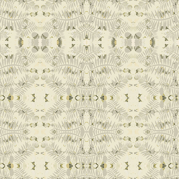 Leafy Wallpaper (cream) by ATADesigns