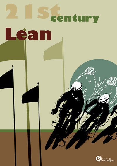 Lean Bicycle Sport Art Print