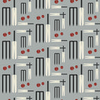 Lets Play Cricket Wallpaper (light-grey-red) by ATADesigns