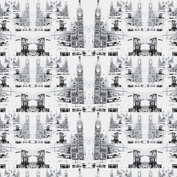 London City Wallpaper (black/white) by ATADesigns