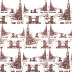 London City Wallpaper (dark/brown) by ATADesigns