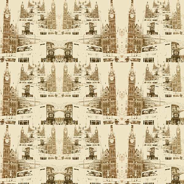London City Wallpaper (vintage) by ATADesigns