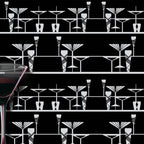 Manhattan Bar Art Deco Wallpaper by ATADesigns