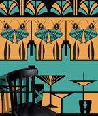 Manhattan Ladies Art Deco Mural (colour)