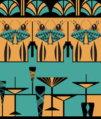 Manhattan Ladies Art Deco Mural (colour)