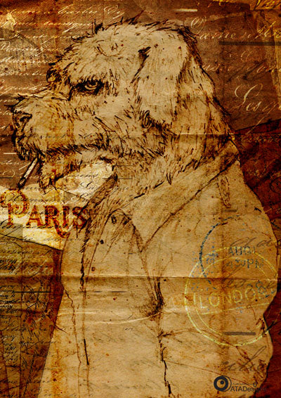 No Messin da Hound All Things British Art Print