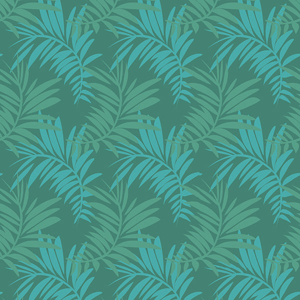 Palm Leaves Wallpaper 1 (pastel-blue-green-mix) by ATADesigns