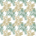 Palm Leaves (light-pastel-green_beige) Wallpaper by ATADesigns