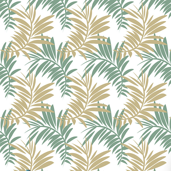 Palm Leaves (light-pastel-green_beige) Wallpaper by ATADesigns