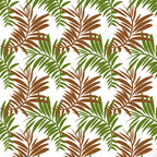 Palm Leaves (lime-green-brown) Wallpaper by ATADesigns
