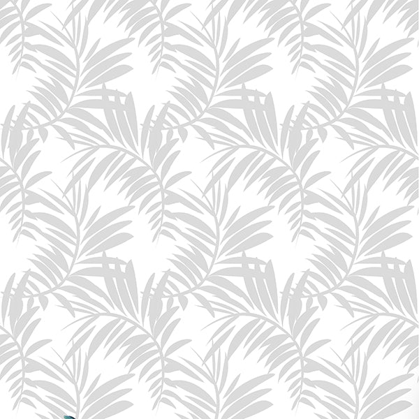 Palm Leaves (soft-grey) Wallpaper by ATADesigns