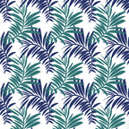 Palm Leaves (turquois-purple-mix) Wallpaper by ATADesigns