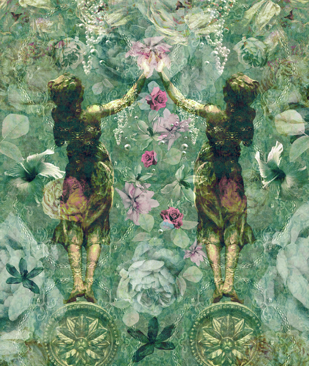 Pearlescent Ladies Mural (green essence)