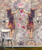 Pearlescent Ladies Mural (warm-buff)