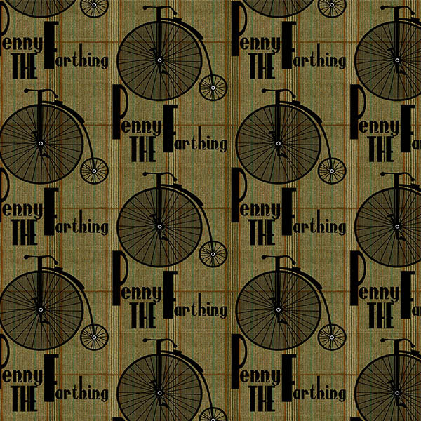 Pennyfarthing Bicycle Wallpaper (mixed-tweed) by ATADesigns