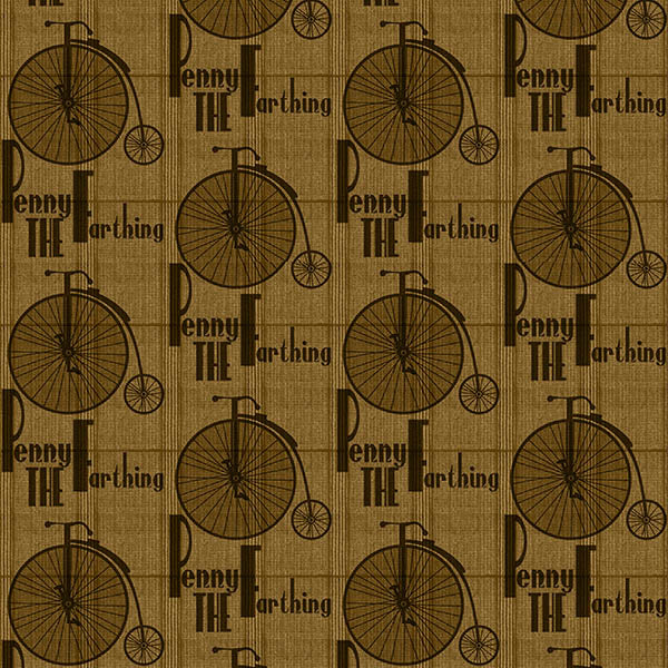 Pennyfarthing Bicycle Wallpaper (golden-brown) by ATADesigns