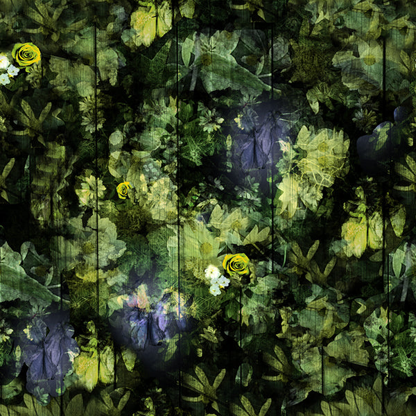Regents Fresh Floral Wallpaper (green) by ATADesigns