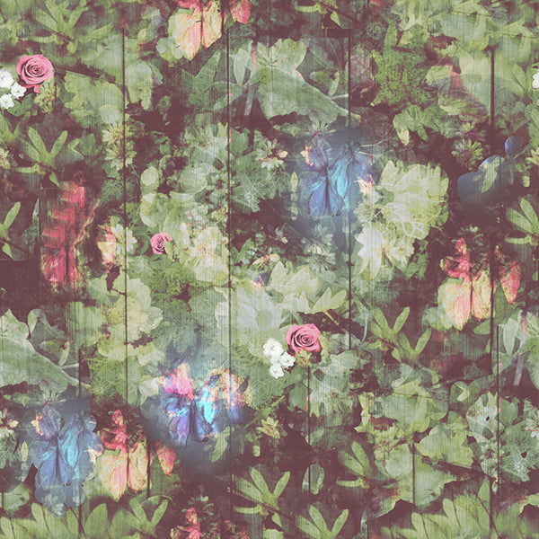 Regents Fresh Floral Wallpaper (pastel-fresh-green) by ATADesigns