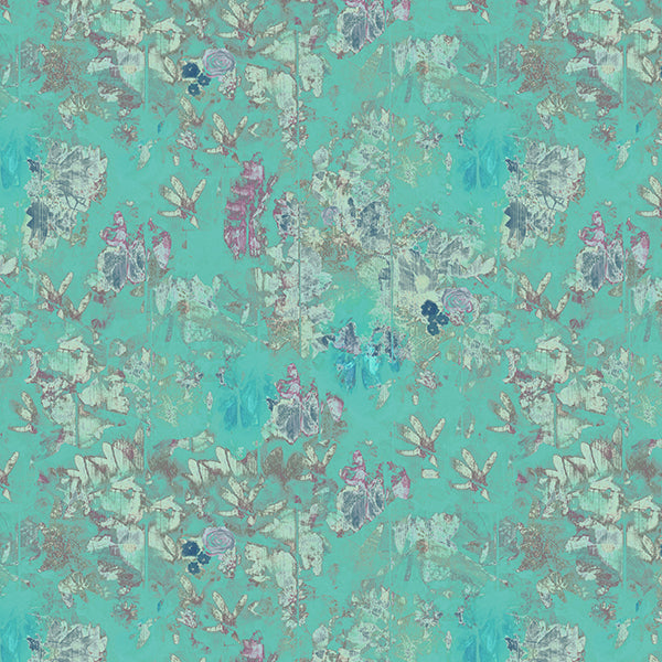 Regents Fresh Floral (mint-green) Wallpaper