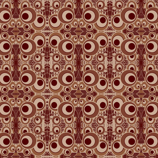 Retro Circle Wallpaper (brown) by ATADesigns