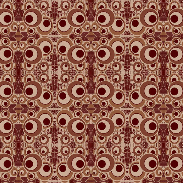 Retro Circle Wallpaper (brown) by ATADesigns