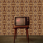 Retro Circle Wallpaper (vintage-brown) by ATADesigns
