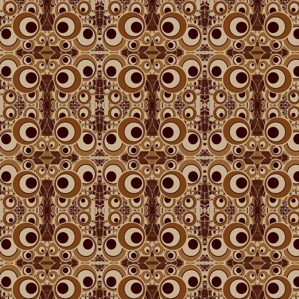 Retro Circle Wallpaper (vintage-brown) by ATADesigns
