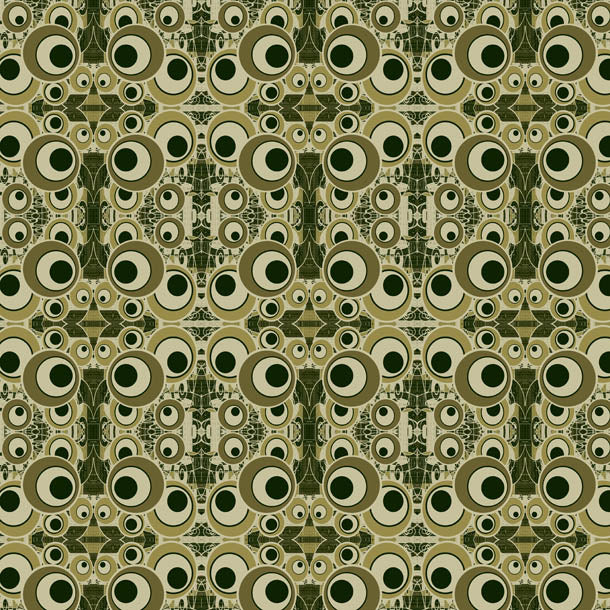 Retro Circle Wallpaper (vintage-olive) by ATADesigns