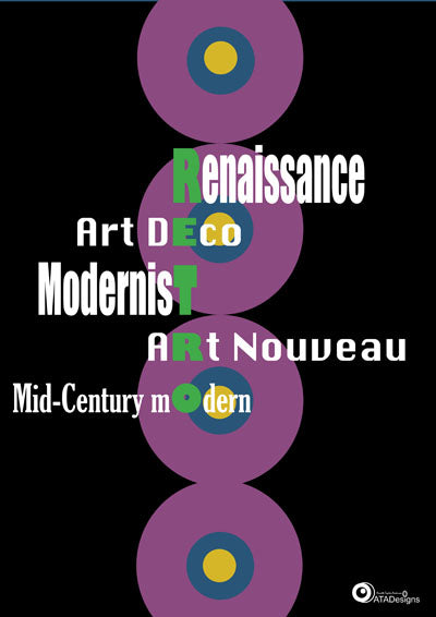 Retro Ensemble Retro Art Print