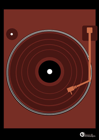 Single Deck Retro Art Print