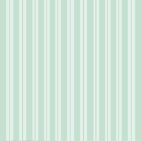 Floral Blossom Stripes Wallpaper (green) by ATADesigns