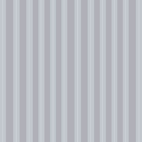 Floral Blossom Stripes Wallpaper (soft-grey-stone) by ATADesigns