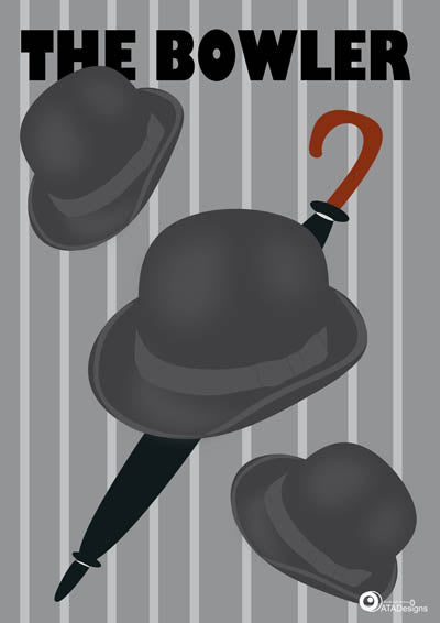 The Bowler All Things British Art Print