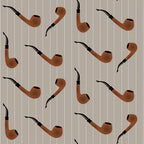 The Pipe Wallpaper (coffee) by ATADesigns