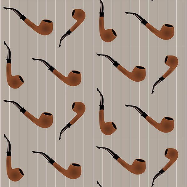 The Pipe Wallpaper (coffee) by ATADesigns