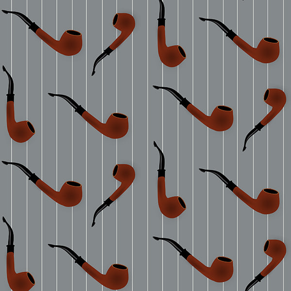 The Pipe Wallpaper (dark-grey) by ATADesigns