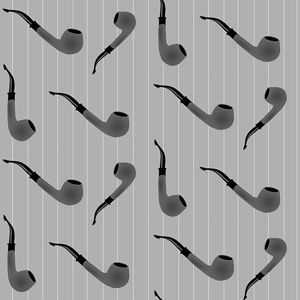 The Pipe Wallpaper (light-grey) by ATADesigns