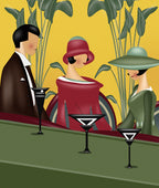 The Socialites Art Deco Mural