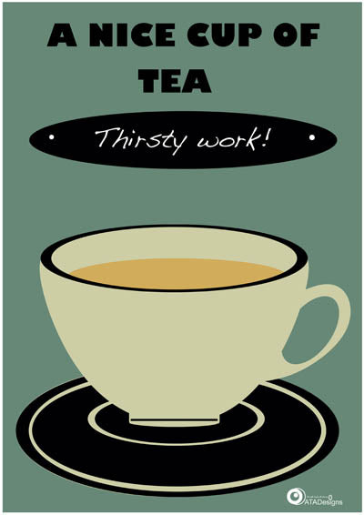 Thirtsty Work All Things British Art Print