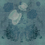 Top Hat No Tail (ghost-bluey-green) by ATADesigns