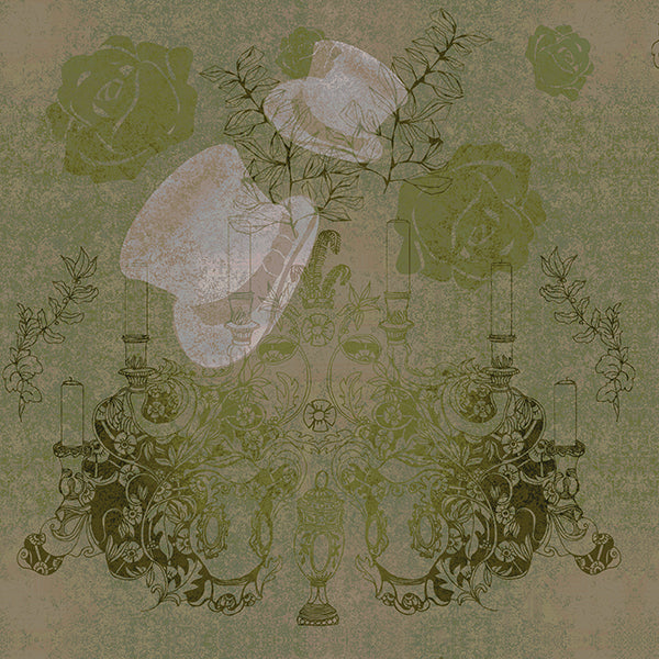 Top Hat No Tail (ghost-tattoo-olive-green) by ATADesigns