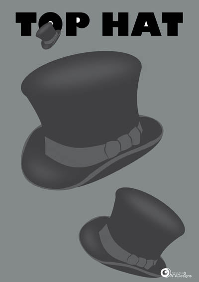 Top Hat All Things British Art Print