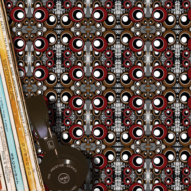 Urban Circle Wallpaper (red) by ATADesigns