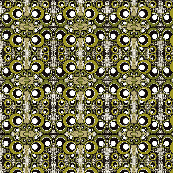 Urban Circle Wallpaper (olive-green) by ATADesigns