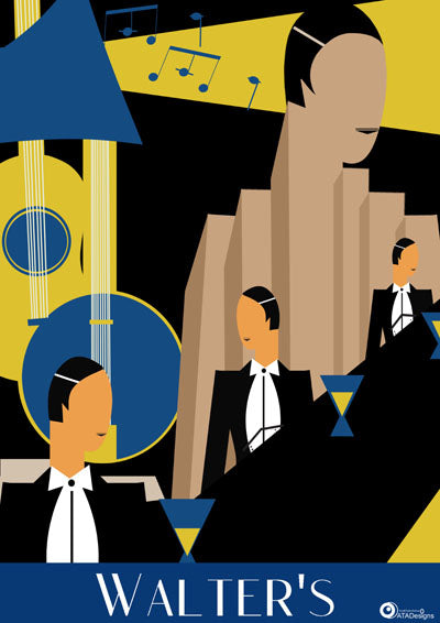 Walter's Art Deco Art Print