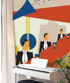 Walters Jazz Bar Art Deco Mural