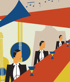 Walters Jazz Bar Art Deco Mural